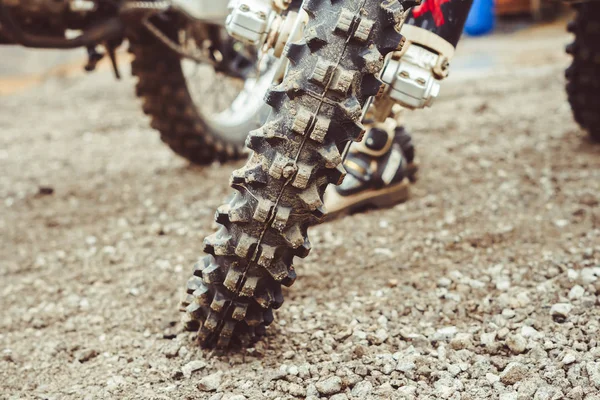 Hjulet cross motorcykel — Stockfoto