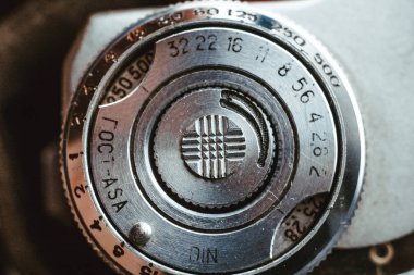 Eski kamera makro fotoğraf