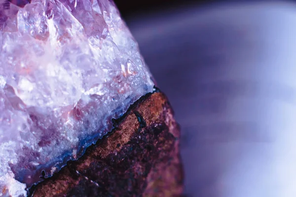 Crystal sten makro mineral yta — Stockfoto