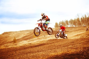 Motocross yarışmalar parça