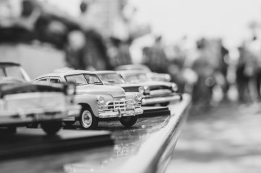 Novokuzneck, Rusya - 07.07.2018: oyuncak arabalar Sergisi