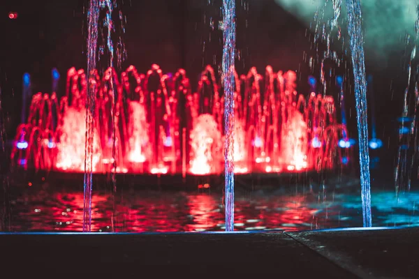 Fountain at night — Stock Photo, Image