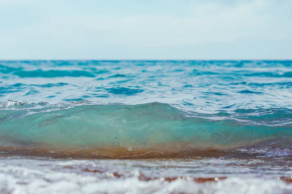 Mer surface été vague fond. Eau tropicale naturelle Paradise. Cube nature relax . — Photo