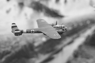 Novokuzneck, Rusya - 26.07.2018: minyatür modeli savaş