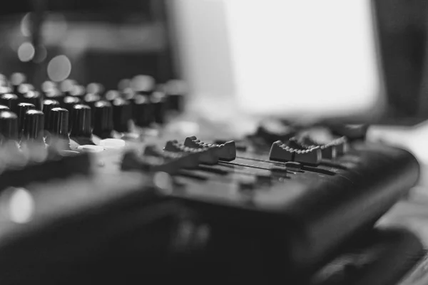 Mixing console at the concert — Stock Photo, Image