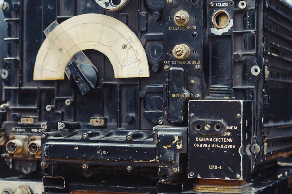 Staré rádio tmavě zelené amatérský šunka — Stock fotografie