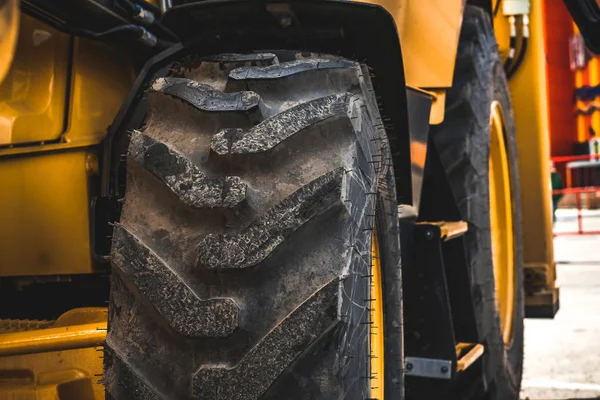 Caterpillar trator na exposição — Fotografia de Stock