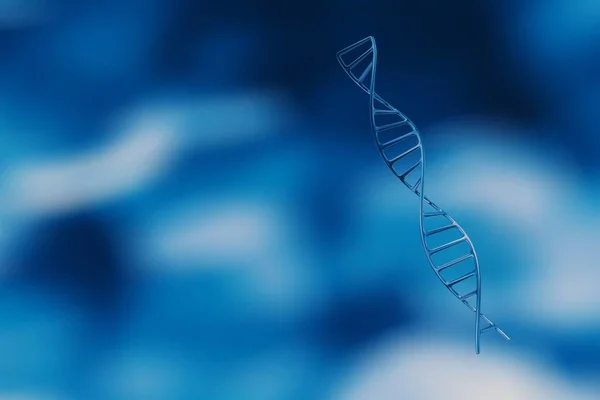 3D çizim Dna molekülleri güzel fon — Stok fotoğraf