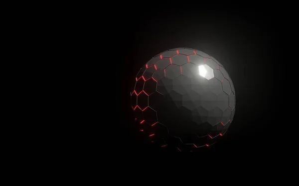 3 d の光るボール — ストック写真