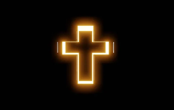 3D chrześcijańskiej krzyż — Zdjęcie stockowe