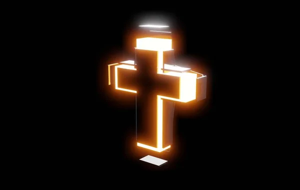 3d christliches Kreuz — Stockfoto