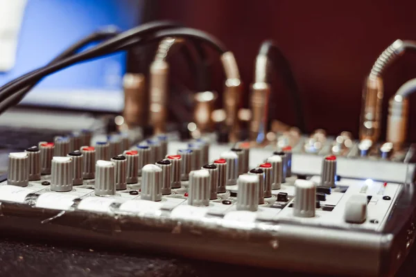 Mixing console at the concert — Stock Photo, Image