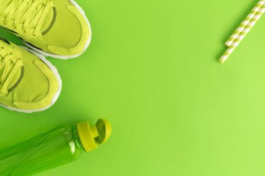 Sağlıklı yaşam tarzı en az yaratıcı kavramı. Kopya için alan.