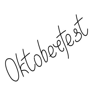 Kartpostal için olumlu yazıt. Yazıt: Oktoberfes