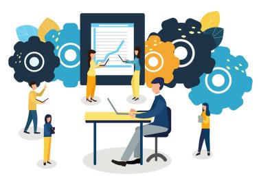 Vektör renkli çizim Internet, sosyal ağlar, sohbet, video, haber, iletileri, Web sitesi, Arama Friends'leri görebilir!