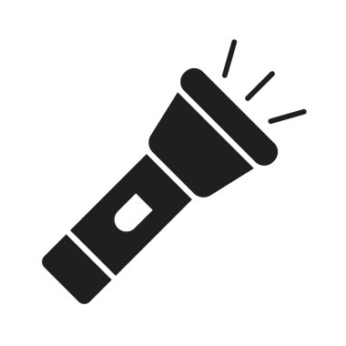 flashlight simple flat vector icon
