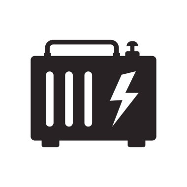 electricity generation flat vector icon