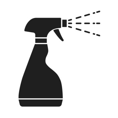 Temizleme spreyi düz vektör simgesi