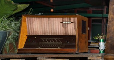 eski alıcı yakın çekim, radyo
