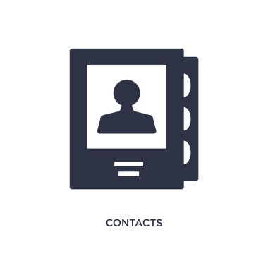 Beyaz arka plan üzerinde kişiler simgesi. Basit öğe illüstrasyon f