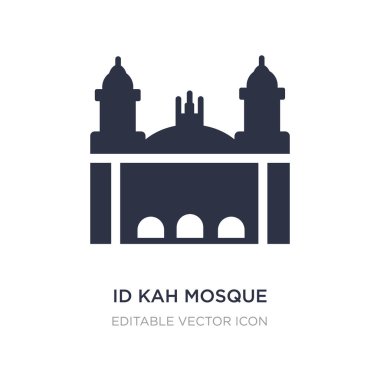 kimliği kah cami simgesi beyaz arka plan üzerinde. Basit öğe illustrat