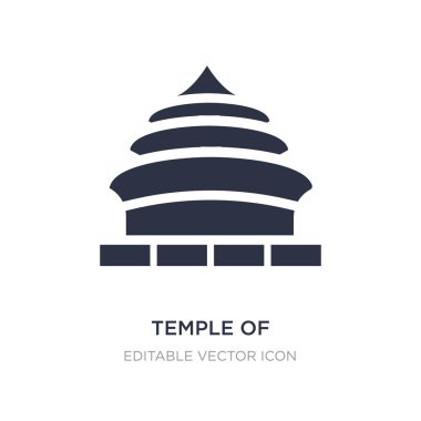 Pekin simgesi beyaz arka plan üzerinde cennet Tapınağı. Basit YYK