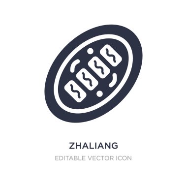 Beyaz arka plan zhaliang simgesi. Basit öğe illüstrasyon f