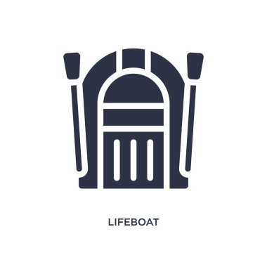 Beyaz arka planda cankurtaran simgesi. Basit eleman illüstrasyon f