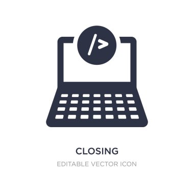 Beyaz arka plan üzerinde kapanış simgesi. Basit öğe illüstrasyon fr