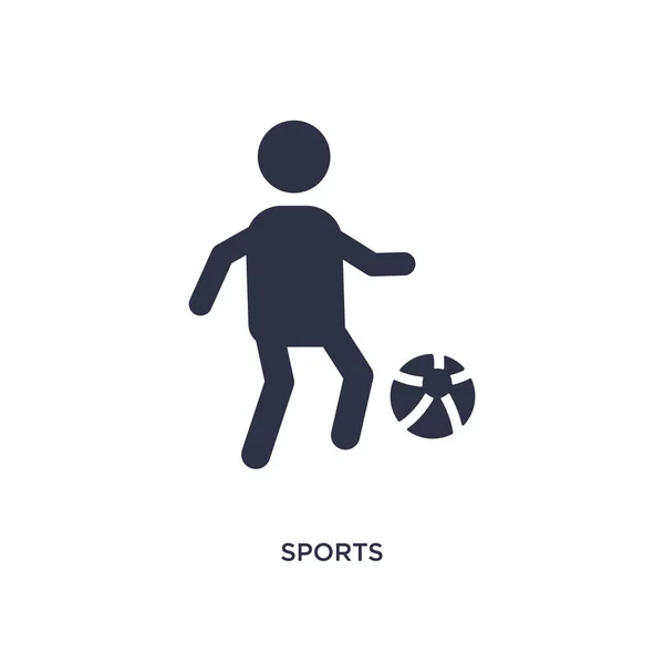 Sport-Symbol auf weißem Hintergrund. einfaches Element Illustration hin und her — Stockvektor