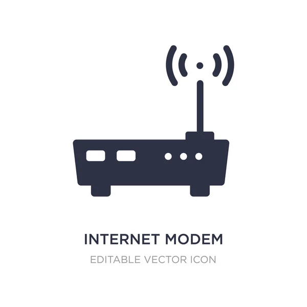 Ícone de modem de internet no fundo branco. Elemento simples illustra — Vetor de Stock
