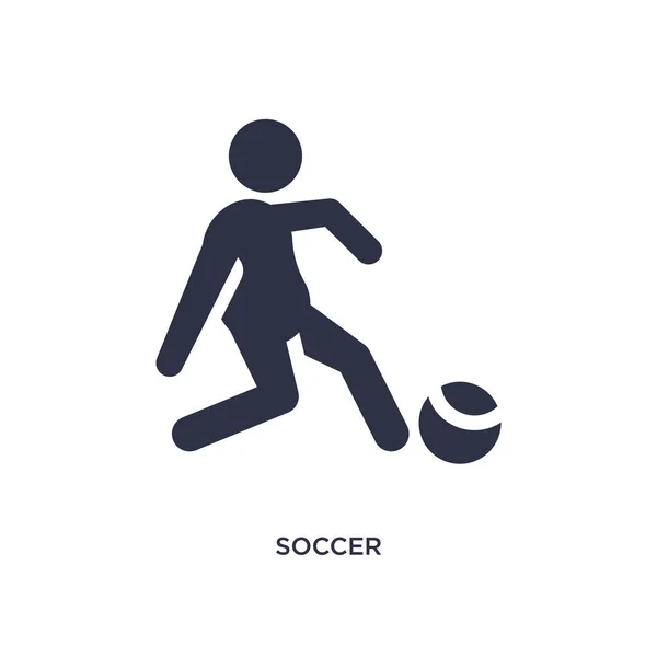 Fußball-Symbol auf weißem Hintergrund. einfaches Element Illustration hin und her — Stockvektor