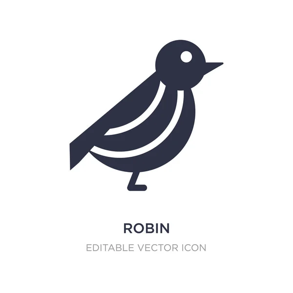 Robin-Symbol auf weißem Hintergrund. einfache Elementillustration aus — Stockvektor