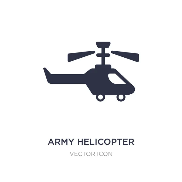 Army helicopter icon on white background. Simple element illustr — Stock Vector