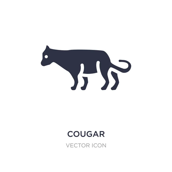 Icône cougar sur fond blanc. Illustration d'élément simple — Image vectorielle