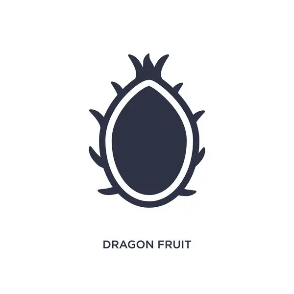 Drachenfrucht-Symbol auf weißem Hintergrund. einfaches Element illuati — Stockvektor