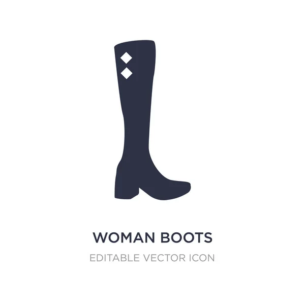 Жіночі черевики значок на білому тлі. Проста ілюстрація елемента — стоковий вектор