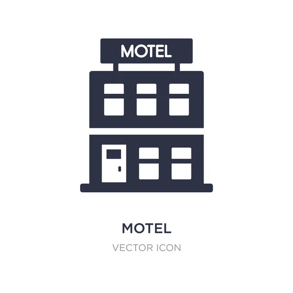 Ícone do motel no fundo branco. Ilustração do elemento simples de — Vetor de Stock