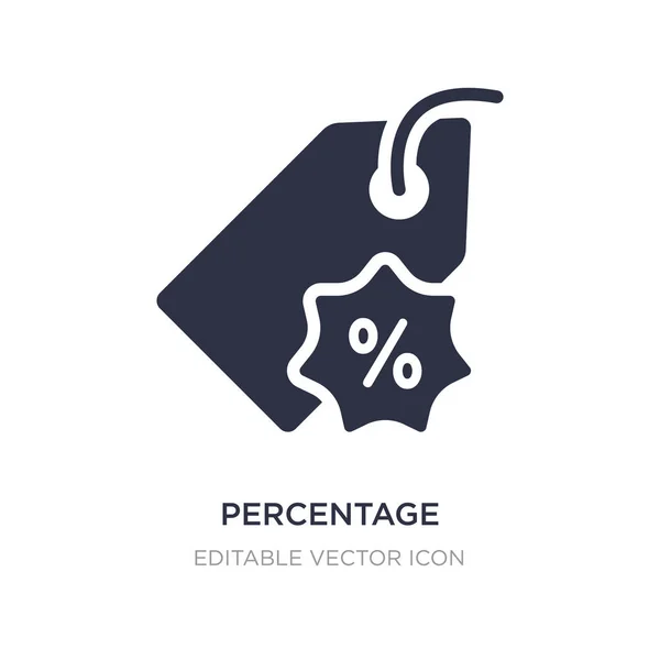 Значок процентной скидки на белом фоне. Простой элемент плохо — стоковый вектор