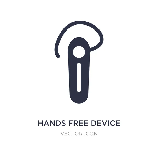 Icono de dispositivo manos libres sobre fondo blanco. Sencillo elemento illus — Vector de stock