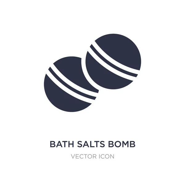 Badesalzbombensymbol auf weißem Hintergrund. einfaches Element illustr — Stockvektor