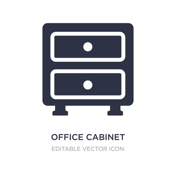 Ícone gabinete escritório no fundo branco. Elemento simples illustra — Vetor de Stock
