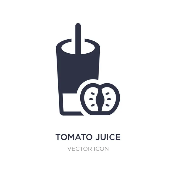 Icono de jugo de tomate sobre fondo blanco. Elemento simple illustrati — Vector de stock