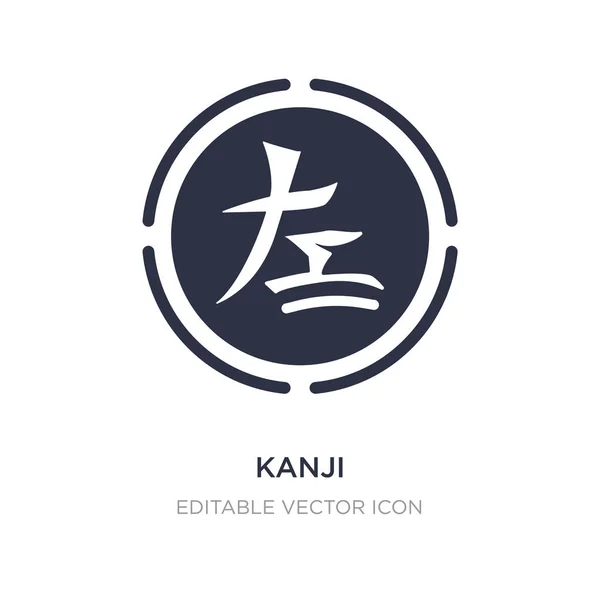 Ícone kanji no fundo branco. Ilustração do elemento simples de — Vetor de Stock