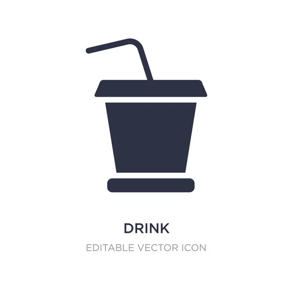 Drink-Symbol auf weißem Hintergrund. einfache Elementillustration aus — Stockvektor