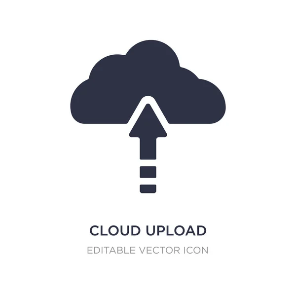 Nube subir icono sobre fondo blanco. Elemento simple illustrati — Vector de stock