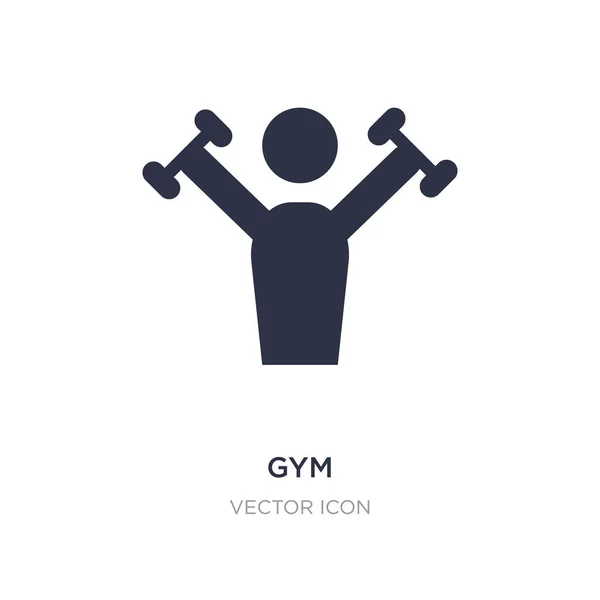 Gym ikon på hvid baggrund. Simpelt element illustration fra H – Stock-vektor