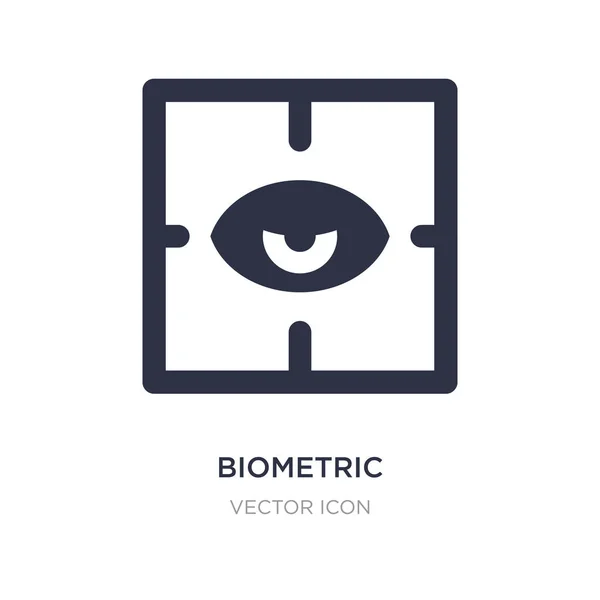 Icono de reconocimiento biométrico sobre fondo blanco. Elemento simple i — Vector de stock
