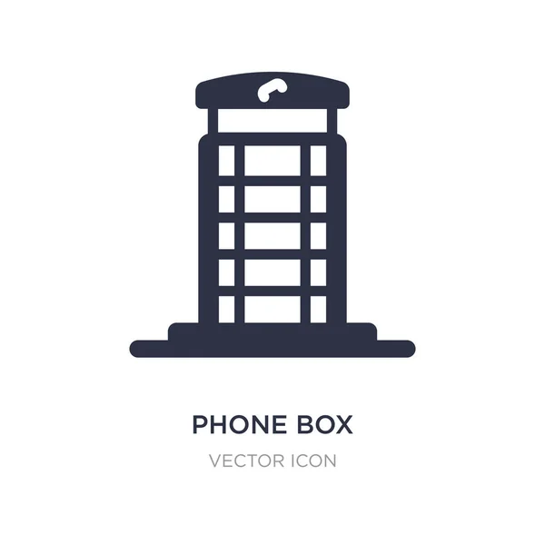 Ícone da caixa de telefone no fundo branco. Ilustração do elemento simples — Vetor de Stock