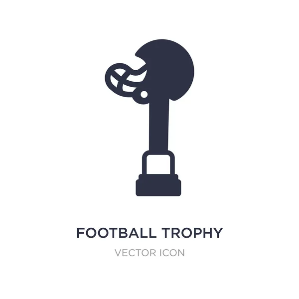 Icono del trofeo de fútbol sobre fondo blanco. Elemento simple illustr — Vector de stock